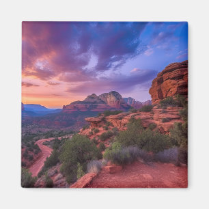 Íman Arizona Vermelha Sedona Rocha Natureza Bonita Suns