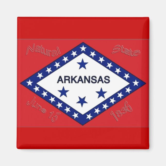 Íman Arkansas Flag Magnet (Frente)