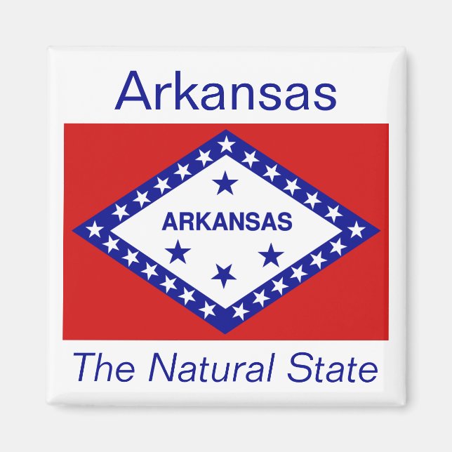 Íman Arkansas Flag Magnet (Frente)