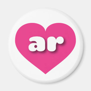 Íman Arkansas Hot Pink Heart - Amor