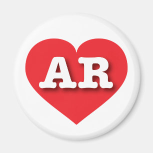 Íman Arkansas Red Heart - Eu amo AR