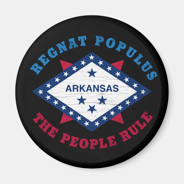 ÍMAN ARKANSAS STATE FLAG (Frente)