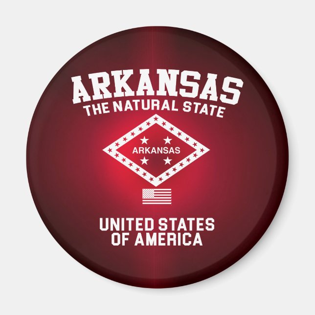 Íman Arkansas The Natural State (Frente)