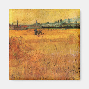Íman Arles: Vista de Campos de Trigo por Vincent van Go