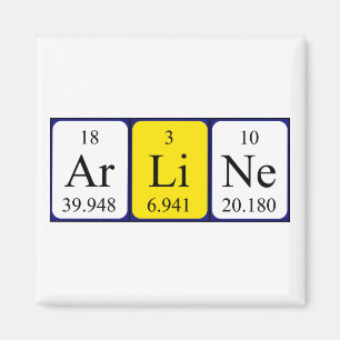 Íman Arline o ímã do nome da mesa periódica