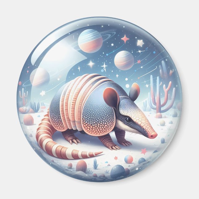 Íman Armadillo com fundo cósmico (Frente)