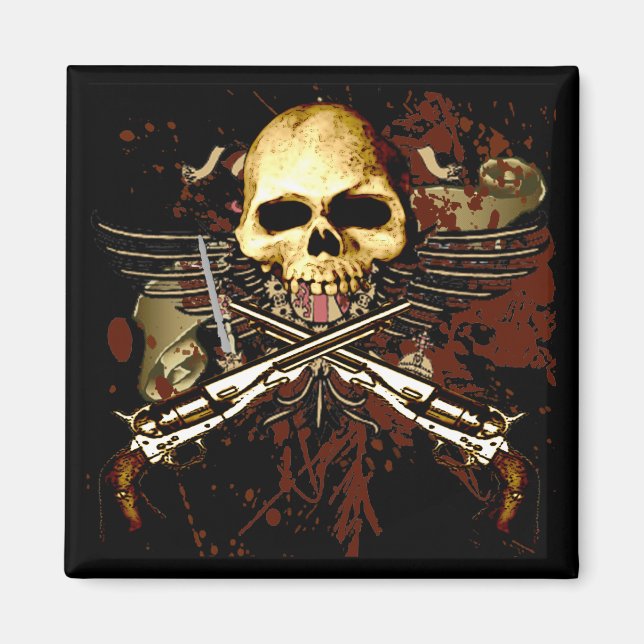 Íman Armas com caveira (Frente)