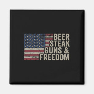 Íman Armas De Cerveja E Liberdade - 4 De Julho Dos Eua 