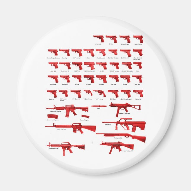 Íman armas vermelhas (Frente)