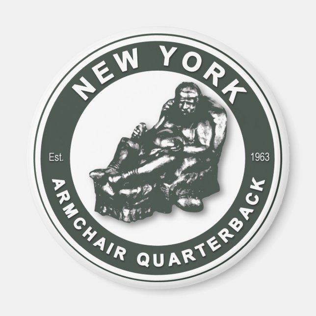 Íman ARMCHAIR QB - JETS de Nova Iorque (Frente)