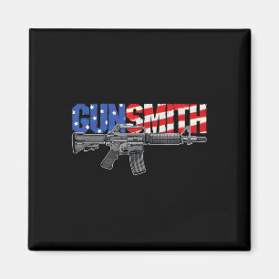 Íman Armeiro Americano Patriota Bandeira EUA Estilo Ret