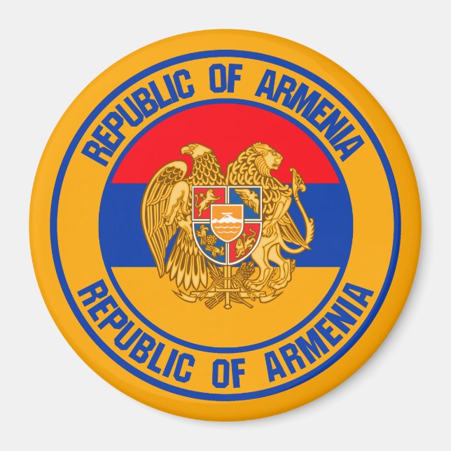 Íman Armênia Round Emblem (Frente)