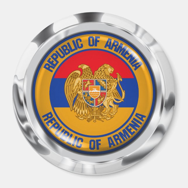 Íman Armênia Round Emblem (Frente)