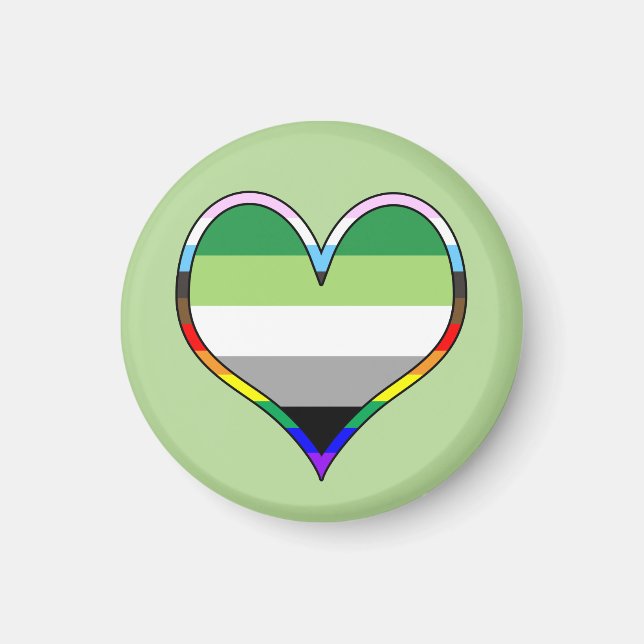 Íman Aro Pride Heart Magnet (Frente)