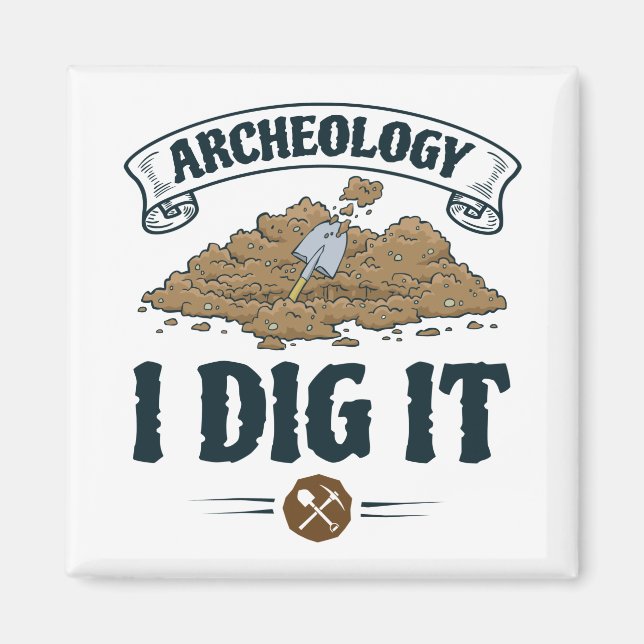 Íman Arqueologia Eu Desenho Arqueologia Archaeologista (Frente)