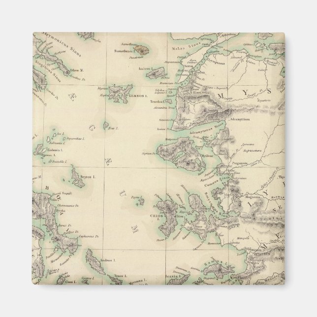 Íman Arquipélago grego, antigo (Frente)