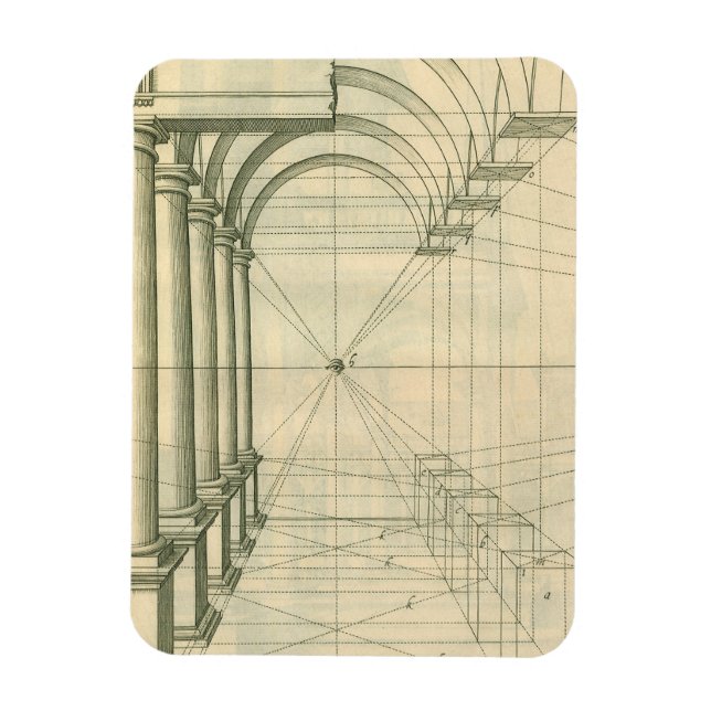 Íman Arquitetura Antiga, Arcos Colunas Perspectiva (Vertical)