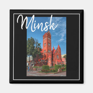 Íman Arquitetura Bielorrussa Minsk O Magneto Da Igreja 
