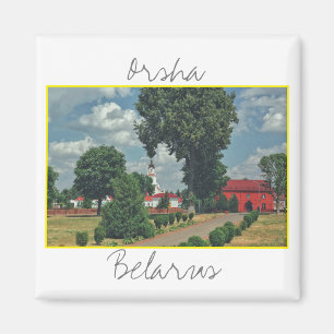 Íman Arquitetura de Belarus Orsha Red Mill Magnet