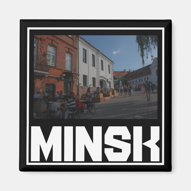 Íman Arquitetura de Minsk da Bielorrússia Magnet (Frente)