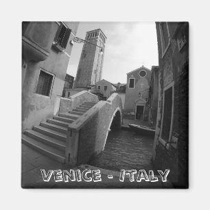 Íman Arquitetura de Veneza - BW Art (Imã de geladeira)