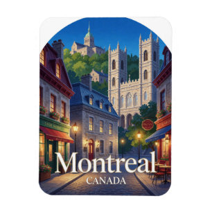 Íman Arquitetura de Viagem do Antigo Quebec em Montreal