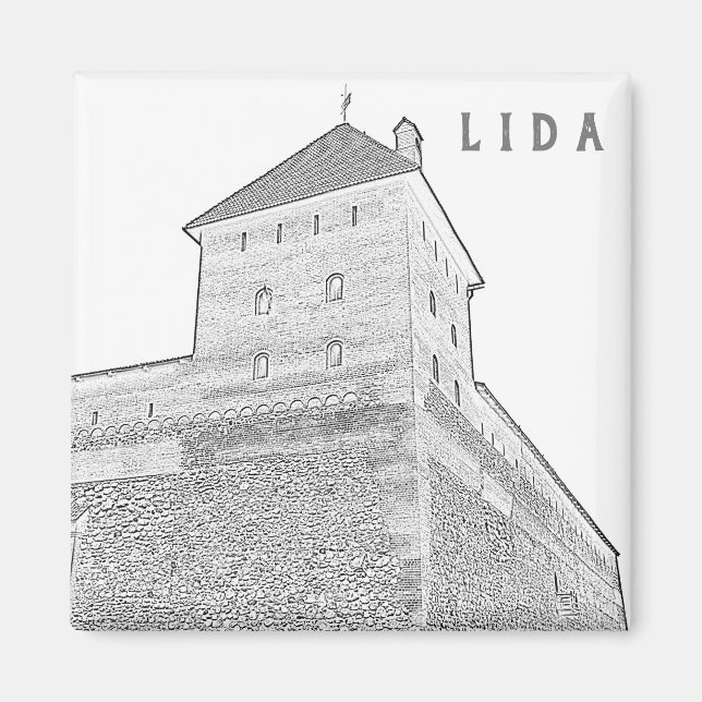 Íman Arquitetura do Castelo da Cidade da Bielorrússia L (Frente)