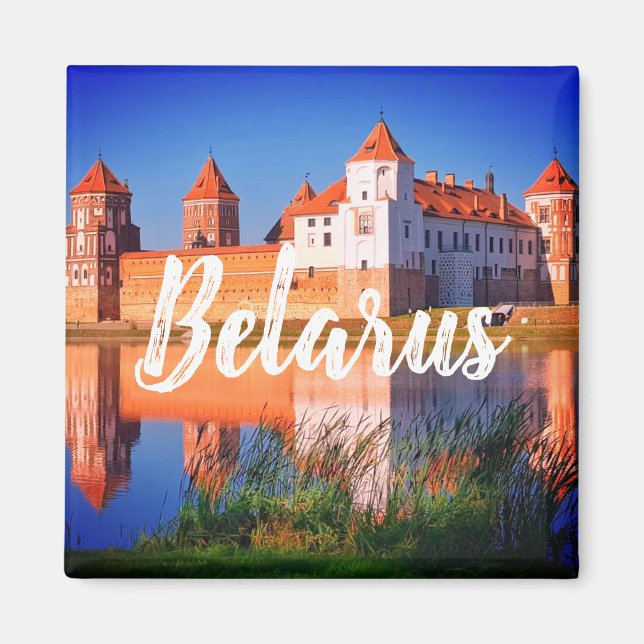 Íman Arquitetura Natural do Castelo de Belarus Mir Magn (Frente)