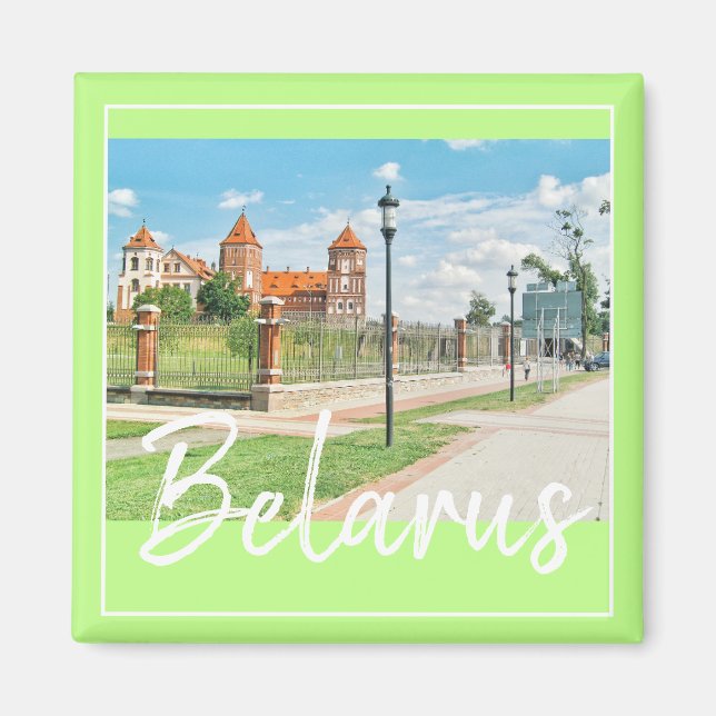 Íman Arquitetura Natural do Castelo de Belarus Mir Magn (Frente)