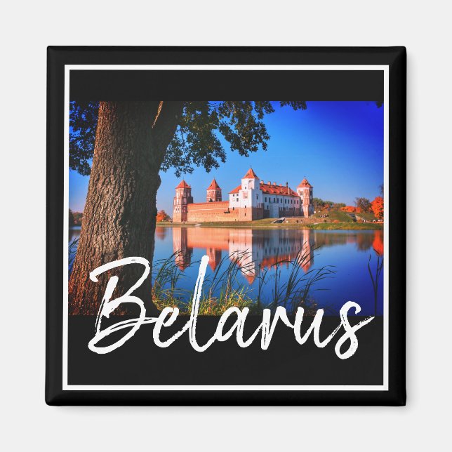 Íman Arquitetura Natural do Castelo de Belarus Mir Magn (Frente)