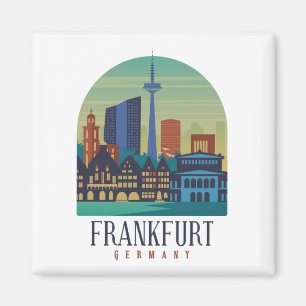 Íman Arquitetura Skyline Frankfurt-Alemanha
