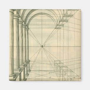 Íman Arquitetura Vintage, Arches Colunas Perspectiva