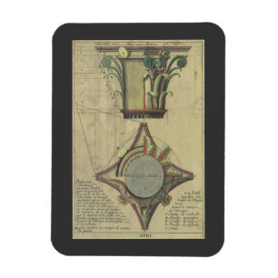 Íman Arquitetura Vintage, Coroa de Capital Decorativa