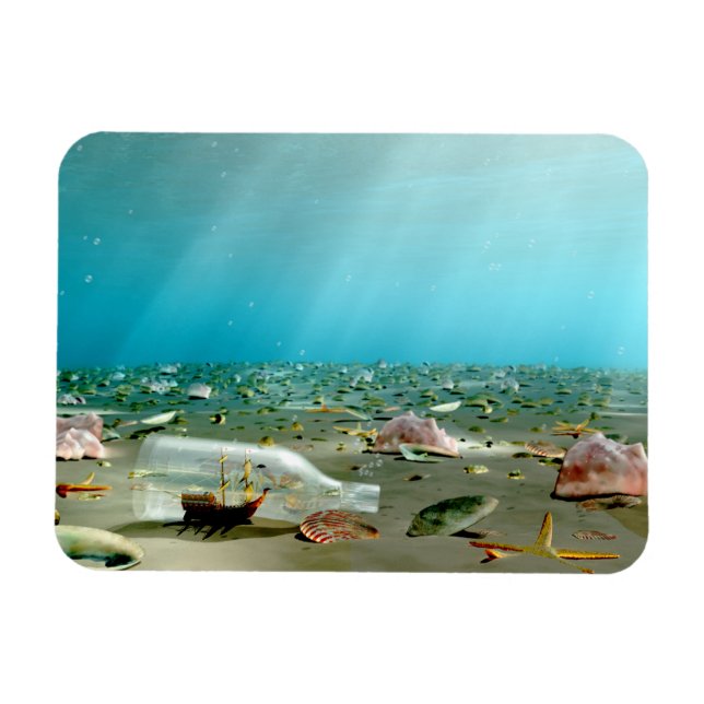 Íman Arrancamento Flexível do Navio em uma Garrafa (Horizontal)