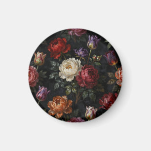 Íman Arranjo Floral de Peônia e Tulipa Moody Luxuoso