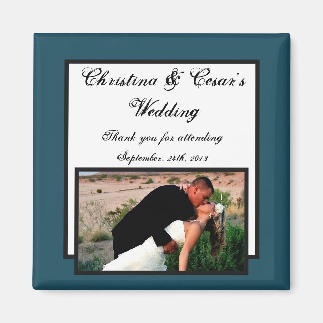 Íman Arranque de 2"x2" Magnet Western Blue Cowboy Boot (Frente)