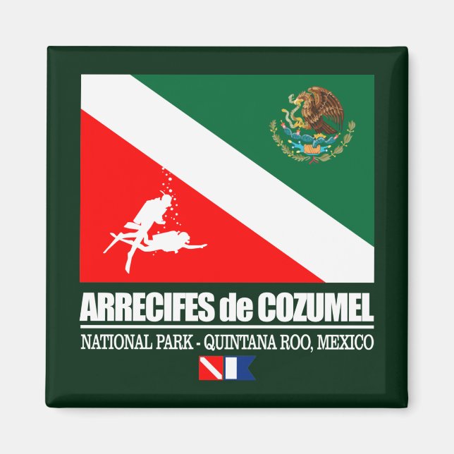 Íman Arrecifes de Cozumel (q) (Frente)