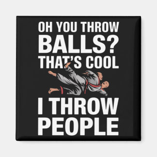 Íman Arremesso Pessoas Artes Marciais Karatê Yudo Engra