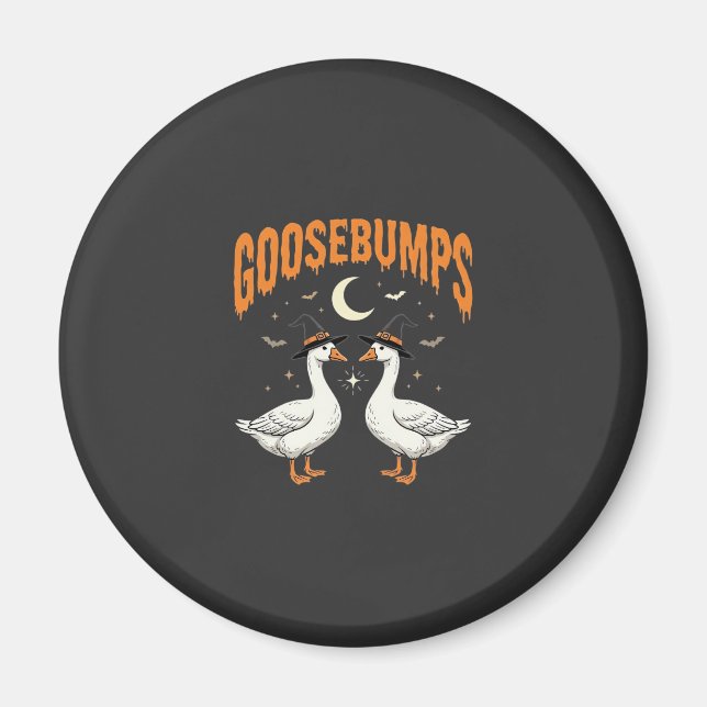 Íman Arrepios de Bruxas de Gansos de Halloween Design V (Frente)