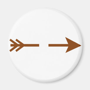 Íman Arrow Brown Quebrou O Zazzle Do MUSEU