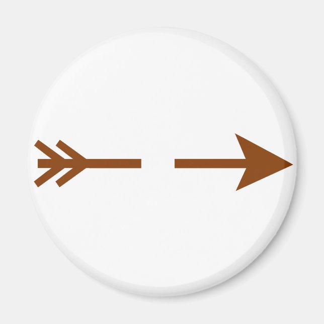 Íman Arrow Brown Quebrou O Zazzle Do MUSEU (Frente)