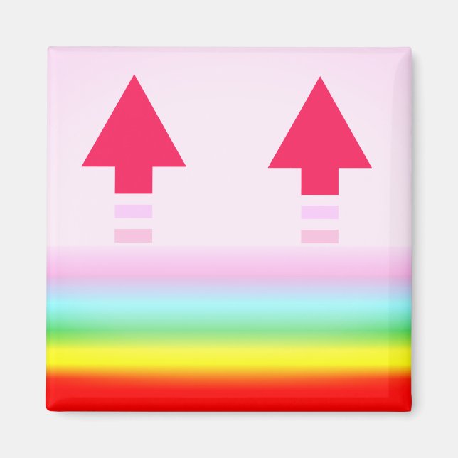 Íman Arrows Magnet, Lmán de Flechas del Arco Ir (Frente)