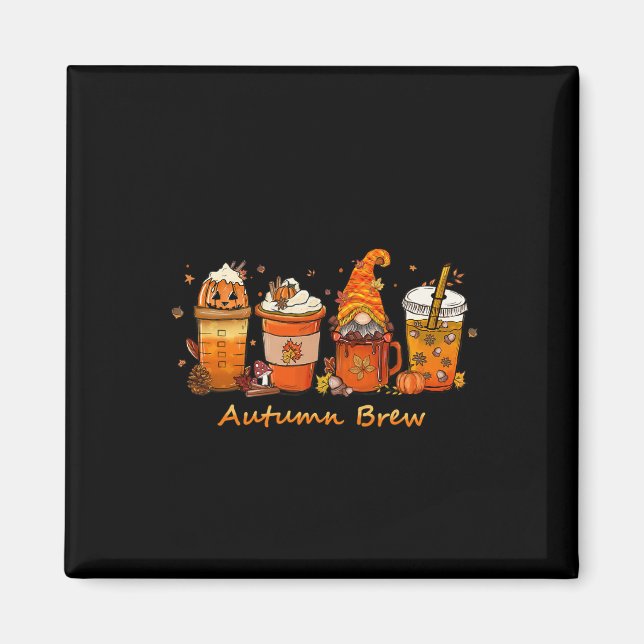 Íman Arroz de Café de outono de Ação de Graças (Frente)
