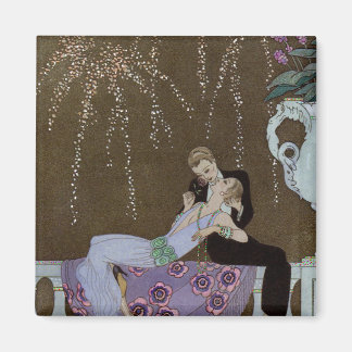 Íman Art Deco Casal Kissing