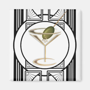 Íman Art Deco Cocktails Magnets
