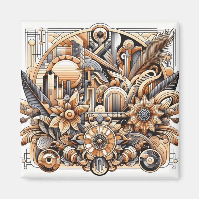 Íman Art Deco Design (Frente)