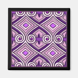 Íman Art Deco Does Persia (Bright Purples)