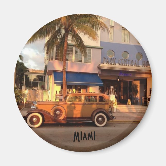 Íman Art Deco Miami Beach (Frente)