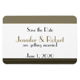 Íman Art Deco Posh Wedding Save the Date