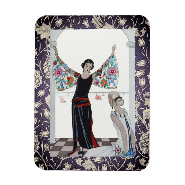 Íman Art Deco Purple Acentuado (Vertical)